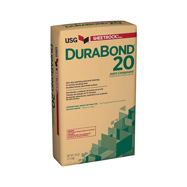 Sheetrock USG Sheetrock Durabond 20 Natural Ultra Lightweight Joint Compound 25 lb 380581 - main
